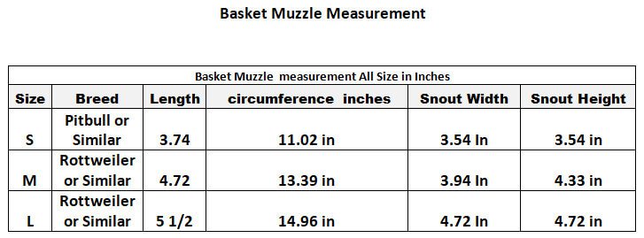 muzzle-size